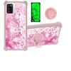 jioeuinly Case for TCL A3x Case Compatible with TCL A3x A600dl Phone Case Cover [with Tempered Glass Screen Protector][Hard PC + Soft Silicone][Ring Support] [Luminous Effect] YGF-MH view 1