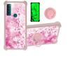 jioeuinly Case for TCL 20 Se 20se Case Compatible with TCL 20 Se 20se Phone Case Cover [with Tempered Glass Screen Protector][Hard PC + Soft Silicone][Ring Support] [Luminous Effect] YGF-MH view 1