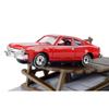 1974 AMC Hornet Red with White Stripes James Bond 007 "The Man with the Golden Gun (1974) Movie with Display 1/64 Diecast Model Car by Motormax view 1