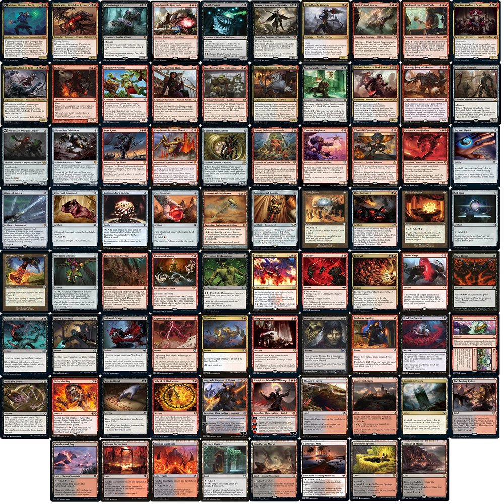 Competitive Commander Mishra Aggro Meld Deck - Rakdos - Black Red - EDH cEDH - Mishra, Claimed by Gix - 100 Card - Custom Magic The Gathering Deck - Very Strong!