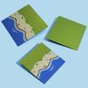 Apostrophe Games Island Building Block Base Plates Compatible with All Major Brands - 3 Pack Beach - 2 Straight & 1 Center Grass add-on to Expand Your Island - 10-1/16" x 10-1/16"Inches view 3