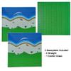 Apostrophe Games Island Building Block Base Plates Compatible with All Major Brands - 3 Pack Beach - 2 Straight & 1 Center Grass add-on to Expand Your Island - 10-1/16" x 10-1/16"Inches view 4