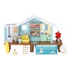 Bluey Beach Cabin Playset, 10, Customizable Toddler House Playset with 10 Play Pieces and 2.5 Goggles Figure, Toy Houses for Kids Ages 3+ view 1