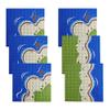 Apostrophe Games Island Building Blocks Base Plates Compatible with All Major Brands - 6 Pack of Beach Plates - 4 Corners & 2 Straight view 1