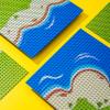 Apostrophe Games Island Building Blocks Base Plates Compatible with All Major Brands - 6 Pack of Beach Plates - 4 Corners & 2 Straight view 3