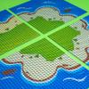Apostrophe Games Island Building Blocks Base Plates Compatible with All Major Brands - 6 Pack of Beach Plates - 4 Corners & 2 Straight view 4