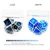 MJDICEOK Color Changing dice Metal Dragons dice DND dice Set D&D dice Set Role Playing dice Apply to Dungeons and Dragons (Black to Blue) view 4