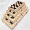 OLOTU Portable Chess Large Chess Checkers Backgammon 3 in 1 Chess Learning Set Outdoor Travel Games Without Magnetic Super Large Chess Set Funny view 1