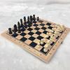 OLOTU Portable Chess Large Chess Checkers Backgammon 3 in 1 Chess Learning Set Outdoor Travel Games Without Magnetic Super Large Chess Set Funny view 2