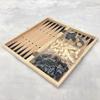 OLOTU Portable Chess Large Chess Checkers Backgammon 3 in 1 Chess Learning Set Outdoor Travel Games Without Magnetic Super Large Chess Set Funny view 4