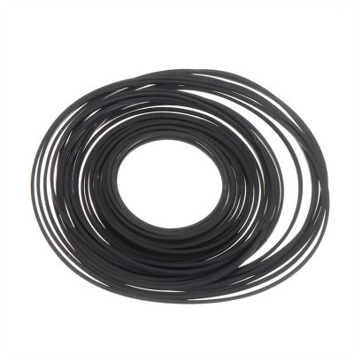 ZIZWAY Lxuan-Timing Pulley 1 Set Black Rubber Small Fine Pulley Pully Belt Engine Drive Belts for DIY Toy Module Car 30mm to 120mm Dia, High Precision