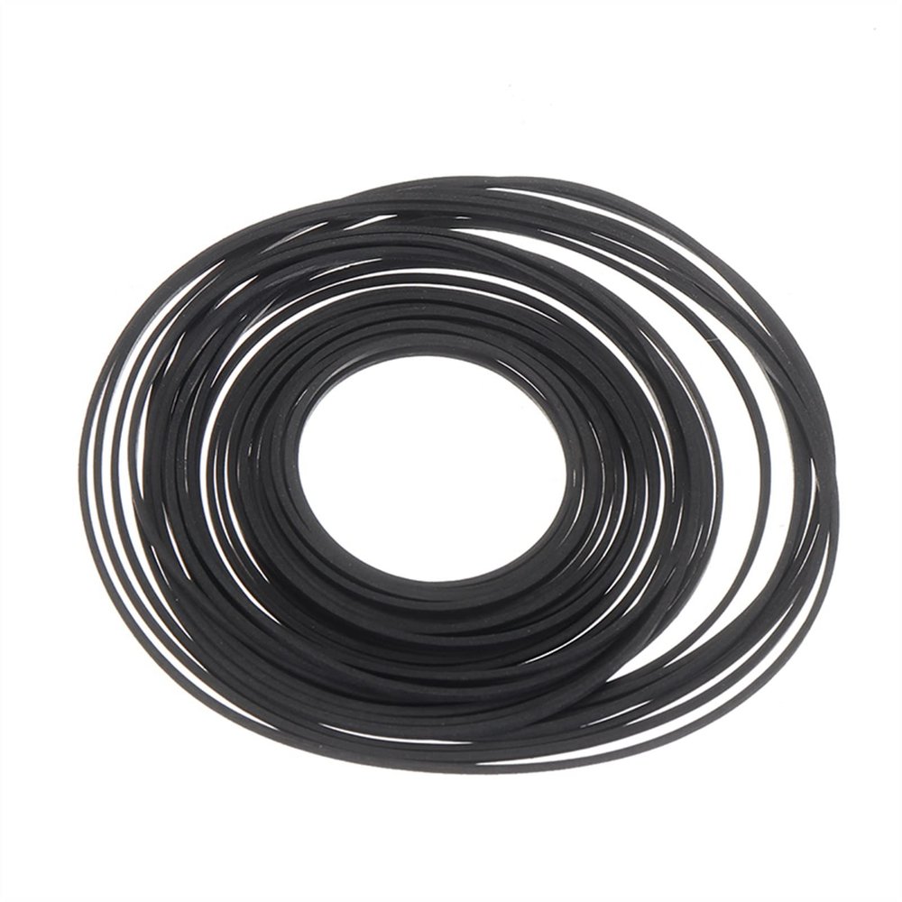ZIZWAY Lxuan-Timing Pulley 1 Set Black Rubber Small Fine Pulley Pully Belt Engine Drive Belts for DIY Toy Module Car 30mm to 120mm Dia, High Precision