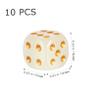 NUOBESTY 10pcs Dice Props Rounded Corners Fluorescent Entertainment Toys for Party Bar and Game Night Supplies Unique Design view 3