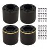 AMOGOT 4Pcs Brass Weights RC 12mm Hex Extended Wheel Hub Adapters for 1.9/2.2inch Beadlock Wheel Rim Widen Adapter Axial Scx10 90046 Trx4 Wraith Gen7 Gen8 D90 CC01 1/10 RC Crawler B(18mm) view 1