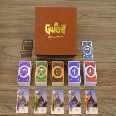 The Gwent Cards Set | Complete Collection with 5 Decks, 527 Premium Cards, Leather Case, Playmat, Map mat and DLC Expansion - The Ultimate Gwent Gaming Experience!