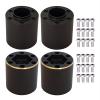 AMOGOT 4Pcs Brass Weights RC 12mm Hex Extended Wheel Hub Adapters for 1.9/2.2inch Beadlock Wheel Rim Widen Adapter Axial Scx10 90046 Trx4 Wraith Gen7 Gen8 D90 CC01 1/10 RC Crawler B(22mm) view 1