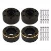 AMOGOT 4Pcs Brass Weights RC 12mm Hex Extended Wheel Hub Adapters for 1.9/2.2inch Beadlock Wheel Rim Widen Adapter Axial Scx10 90046 Trx4 Wraith Gen7 Gen8 D90 CC01 1/10 RC Crawler B(9mm) view 1