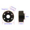 AMOGOT 4Pcs Brass Weights RC 12mm Hex Extended Wheel Hub Adapters for 1.9/2.2inch Beadlock Wheel Rim Widen Adapter Axial Scx10 90046 Trx4 Wraith Gen7 Gen8 D90 CC01 1/10 RC Crawler B(9mm) view 2
