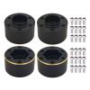 AMOGOT 4Pcs Brass Weights RC 12mm Hex Extended Wheel Hub Adapters for 1.9/2.2inch Beadlock Wheel Rim Widen Adapter Axial Scx10 90046 Trx4 Wraith Gen7 Gen8 D90 CC01 1/10 RC Crawler B(12mm) view 1