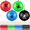 32 Pcs Ninja Birthday Party Decorations Ninja Party Supplies Punch Balloons Games Heavy Duty Latex Bounce Balloons with Rubber Band Handle for Kids Goodie Bag Fillers view 1