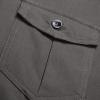 Men's Long Sleeve Button Down Shirts Turn-Down Collar Slim Fit Shirt Stylish Business Tactical Shirts with Pockets (Grey,Medium) view 3