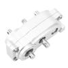 VBESTLIFE Transfer Case 313mm Wheelbase 2 Speed CNC Machined Anodised Aluminium Alloy RC Parts for Scx10 1/10 RC Car (Silver) view 1