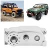 VBESTLIFE Transfer Case 313mm Wheelbase 2 Speed CNC Machined Anodised Aluminium Alloy RC Parts for Scx10 1/10 RC Car (Silver) view 3