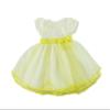 American Fashion World White and Yellow Lace Polka Dot Dress for 18-Inch Dolls | Premium Quality & Trendy Design | Dolls Clothes | Outfit Fashions for Dolls for Popular Brands view 3