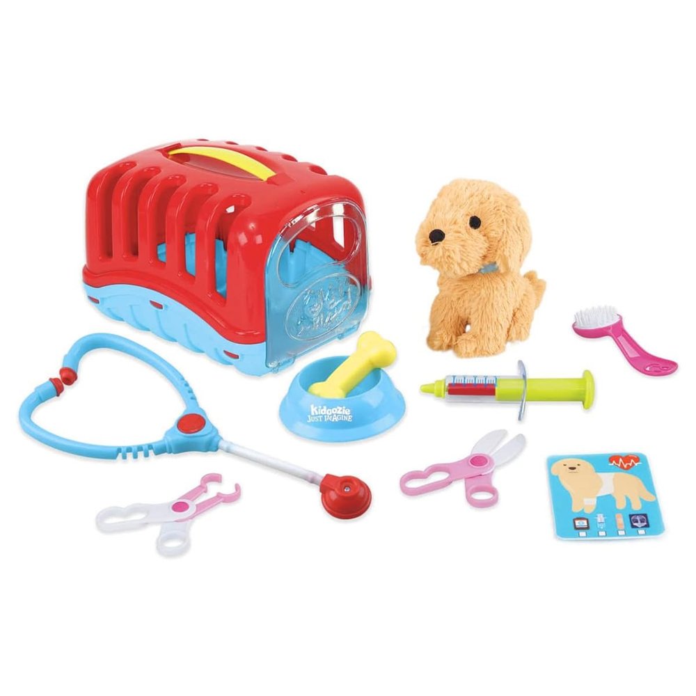 Kidoozie Just Imagine Groom 'N Care Pet Carrier. Perfect for Pretend Play as The Vet or The Groomer. for Children Ages 2+