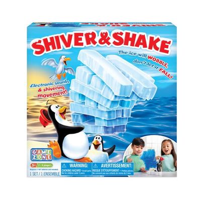 Game Zone Shiver 'N Shake - Interactive Tabletop Game for 2-4 Players Ages 5+ - Great for Developing Fine Motor Skills and Hand-Eye Coordination