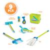 Kidoozie Cleaning Essentials Playset - 9-Piece Pretend Play Set with Broom, Mop, Duster, Dustpan, Bucket, and More! view 3