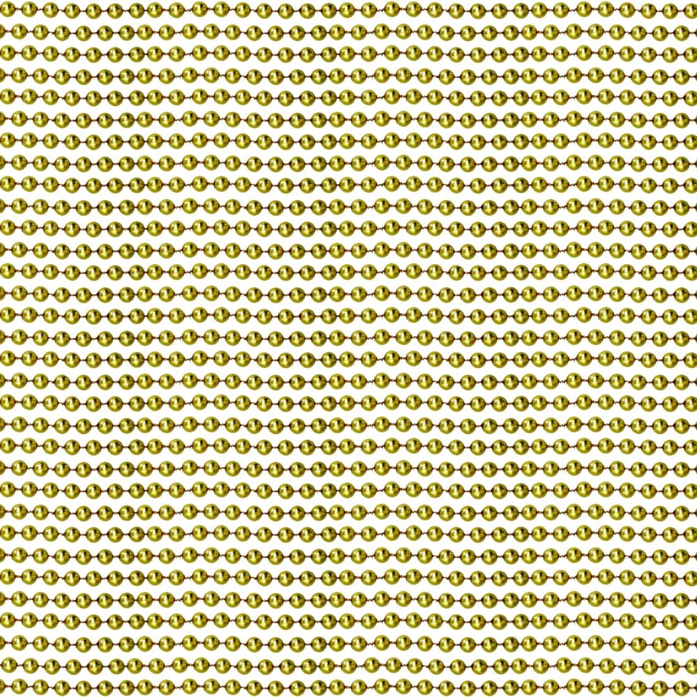 48" 8mm Round Metallic Gold Mardi Gras Beads Set of 12 Necklaces