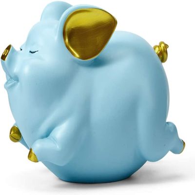 Piggy Bank Nordic Cute Golden Pig Decoration Piggy Bank Large Size Piggy Banks Living Room Home Decoration Accessories 8.3 inch Piggy Bank for Kids