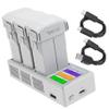 Hanatora LCD Parallel Charger with Storage Charge,Discharge for DJI Mini 4 3 Pro Battery,Two-Way Charging Hub,Fast Charge Three Batteries Drone Accessories view 1