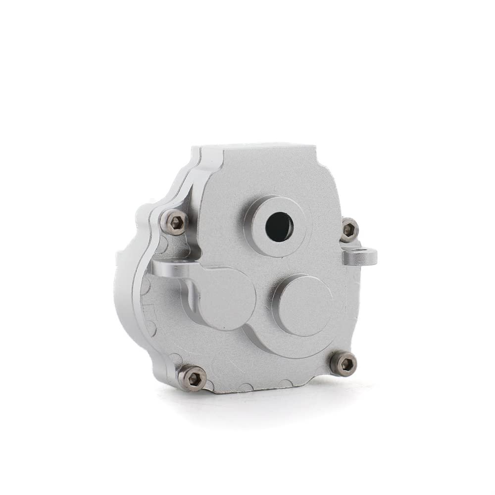 Palumma RC Gearbox Cover, Aluminum Alloy Gearbox Housing Cover for Traxxas 1/18 TRX-4M Gearbox Cover Shell Upgrade Parts (silver)