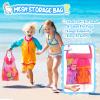 HUUIDY Beach Toys, 30Pcs Ice Cream Sand Toys, Sandbox Toys with Collapsible Sand Bucket and Sand Castle Kit, Cake, Lollipop, Sea Animal, Unicorn Molds, Shovels Set, Mesh Bag, Travel Toys for Girls 3+ view 4
