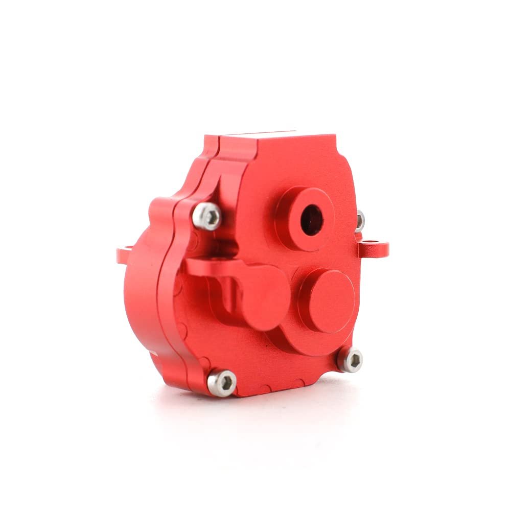 Palumma RC Gearbox Cover, Aluminum Alloy Gearbox Housing Cover for Traxxas 1/18 TRX-4M Gearbox Cover Shell Upgrade Parts (red)