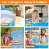Peradix Paddling Pool for Kids & Pets Infant Ball Pit Tent, Baby Beach Tent, Toddler Wading Pool UV Sun Shelter Canopy with Mosquito Net, Portable Pop Up Tent Summer Beach Toys for Child view 2