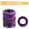 Buluwans Stocking Stuffers for Teen Boys Girls Kids and Adults, 3pcs Magnetic Rings Fidget Toy Set,Cool Silent Fidget Spinner Ring,Stress Relief,Anxiety and ADHD Toys Starry Sky view 3