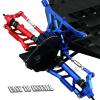 hopsupRC RC Alloy Front Rear Suspension Arm Upgrades Part for 1/10 Rusltler 2WD VXL,Caster Block,Steering Blocks,Rear Stub Axle Carriers,Shock Tower,Steering Bellcranks,Front Bulkhead,Blue view 4
