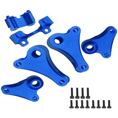 Rcarmumb Front Rear Rocker Arms Upgrades Part for 1/16 E-Revo 71076-3;Mini Slash 70054-1,2PCS Alloy Aluminum Front Rocker Arm & Rear Rocker Arm Hops Up Upgrades Part,Navy Blue