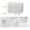 Lmbabter Baby Stroller Storage Bag Diaper Bag Infant Carriages Diaper Organizer Pouches Embroidered Mommy Bag for Outdoor view 3