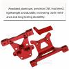 Rcarmumb RC Front Rear Body Post Mount Upgrades Part for 1/16 E-REVO 71076-3,MINI Slash 70054-1,2PCS Alloy Front Body Post Mount & Rear Body Post Mount Hops Up,Red view 3