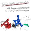Rcarmumb RC Front Rear Body Post Mount Upgrades Part for 1/16 E-REVO 71076-3,MINI Slash 70054-1,2PCS Alloy Front Body Post Mount & Rear Body Post Mount Hops Up,Red view 4