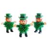 12Pcs St Patrick's Day Mini Leprechaun Toys,Squeeze Porcupine Toys Stress Relief Fidget Toy for Kids Boys St Patrick's Day Party Favor,Home Decor(Old Men) view 2