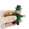 12Pcs St Patrick's Day Mini Leprechaun Toys,Squeeze Porcupine Toys Stress Relief Fidget Toy for Kids Boys St Patrick's Day Party Favor,Home Decor(Old Men) view 3