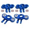 Rcarmumb Front Rear Axle Carriers Knuckle Arm Upgrades Part for 1/16 E-Revo/Mini Slash/Mini Summit,4PCS Alloy Front Rear Axle Carriers Knuckle Arm Hops Up,(Left & Right),Replace 7034,Navy Blue view 1