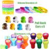 124 Pack Easter Egg Fillers Toys, Easter Party Favors for Kids Boys Girls, Easter Basket Stuffers, Bulk Small Mini Toys for Easter Eggs Hunt, Easter Gifts Classroom Prizes Treat Goodie Bag Stuffers view 3
