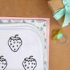 Azeeda 'Cartoon Strawberry' Baby Burp/Wash Cloth (BC00004585) view 3