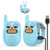 Qniglo Walkie Talkies for Kids Rechargeable 2 Pack,Christmas Birthday Gifts Toys for Age 3-12 Boys Girls, Long Range Kids Walkie-Talkie with FM Radio for Family Adventure Camping Hiking Spy Games view 1